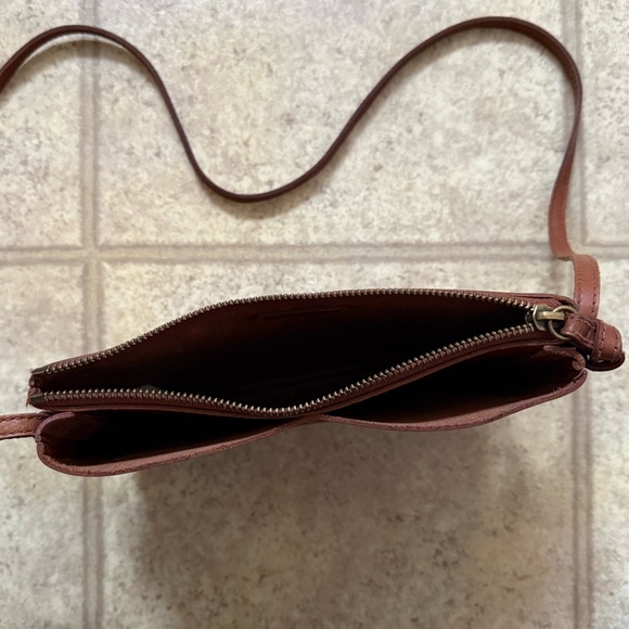 Madewell The Knotted Crossbody Bag Brown Leather - Picture 5 of 6